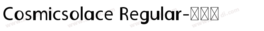 Cosmicsolace Regular字体转换